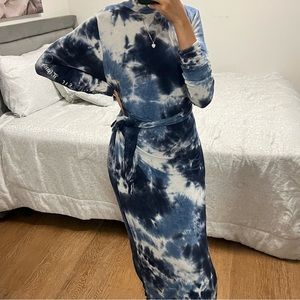 Tie dye maxi dress